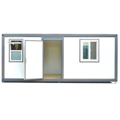 7ftx20ft Portable Office w/ Bathroom Steel Frame Double-Glazed Openable Windows