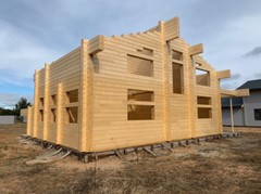 PREFAB LOG CABIN HOME KIT NATURAL WOOD 2600 ft² / 241 m² – DISCOUNT CARD 3% off