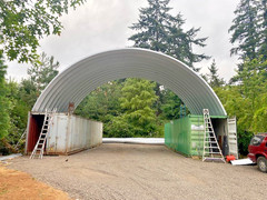 33x40x15 DuroSPAN Steel Building Conex Container Roof Closure Kit Factory DiRECT