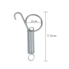 10Pcs Animal Cage Latches Lock Spring Rabbit Cage Door Tension Spring with Hook
