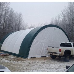 30’x40’x15′ Single Truss Storage Shelter 18oz PVC Fabric Hoop Building