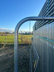 Set of 80 | Construction fence round frame | 3.5 x 2.0 m | Mobile fence 280 lnm