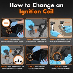 Ignition Coil Iridium Spark Plug Pack Set of 8 Compatible with Toyota Lexus 2…