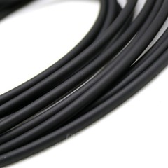 Black Diameter 2mm-15mm O Ring Solid Fluorine Rubber Cord Anti Oil Seal Gasket