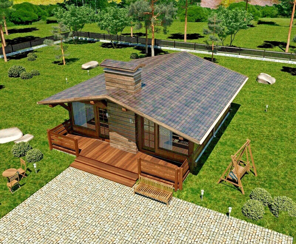 860 sq.ft PREFAB TIMBER FRAME KIT ENGINEERED WOOD HOUSE DIY BUILDING CABIN HOME