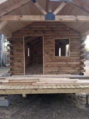 Log Cabin Kit 12′ x 36′ *** SHIPS NATIONWIDE *** The Redwood Series