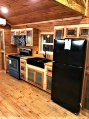 TINY HOME CABINS – CUSTOM BUILT FOR YOUR PREPPED PROPERTY- ELEGANT RUSTIC CABINS