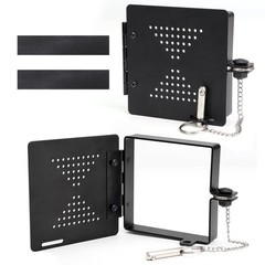 scottchen PRO RV Bumper Caps (2-Pack) – Metal Sewer Black-with safety pin