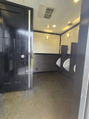 Portable Restroom Trailer, USA Made -2 women stalls, 1 man stall, 3 urinals