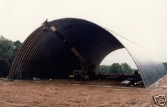 Steel Q55x200x19 Quonset Barn Farm Hay & Grain Storage Livestock Horse Building