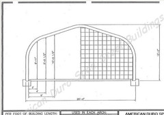 25x24x13 Engineered Steel Building Kit | DuroSPAN Clear-Span Arch System w/ Ends