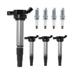 UF596 Ignition Coil Pack and 4912 Iridium Spark Plug Compatible with Toyota C…