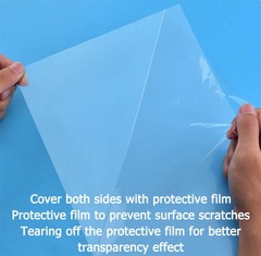 PVC Matte Transparent Clear Red Sheet Plate Plastic Film For Art Craft DIY Hobby