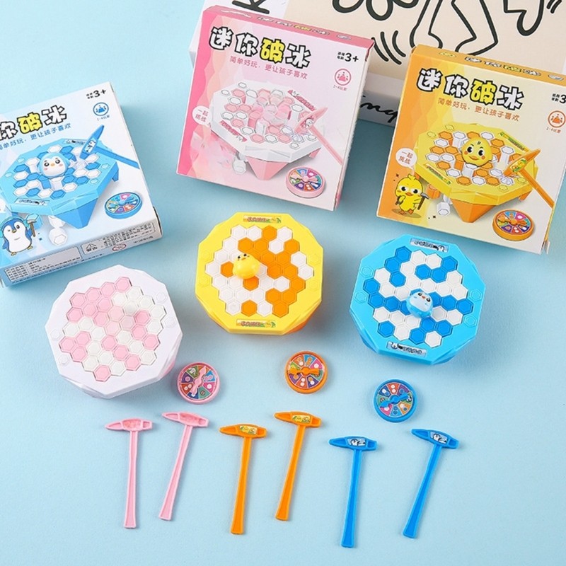 Rescues Penguins Knocking Ice Game Funny Desktop Game Stress Relief Toy Enduring