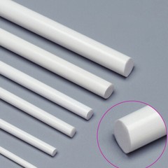 250mm Solid ABS Round Tube Plastic Pipe Round Rod Material Dia of 1mm 2mm ~ 6mm