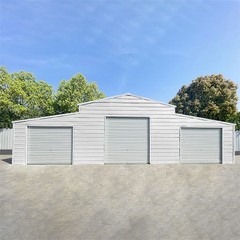 42’x30’x13′ Metal Garage Shed Barn Outdoor Storage Heavy Duty Galvanized Steel