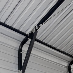 Galvanized Steel Carport 20’x20′, 10′ Open Sidewalls