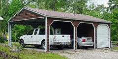 Tire of the same boring carports? Have a sloped driveway? Nationwide service