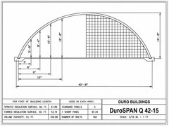 42x40x15 DuroSPAN Steel Building Shipping Container Roof Kit Factory DiRECT