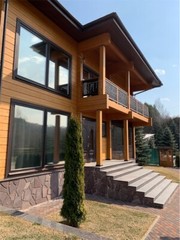 MODERN WOODEN HOUSE KIT #LH-219 ECO FRIENDLY WOOD PREFAB DIY BUILDING CABIN HOME