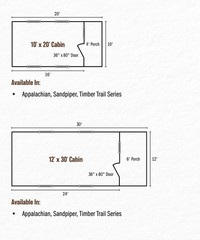 Log Cabin Kit 10′ x 20′ *** The Timber Trails Series *** NATIONWIDE SHIPPING