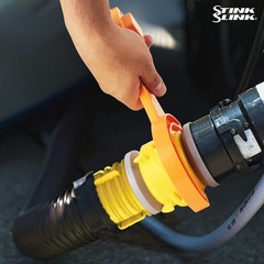 Stink Slink 2 PCS RV Sewer Hose Wrench, Universal 3″ & 4″, Orange