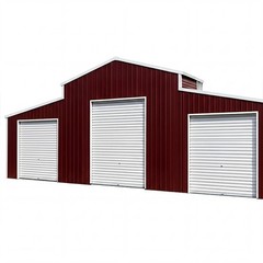 42’x30’x15′ Metal Garage Shed Barn Outdoor Storage Heavy Duty Galvanized Steel