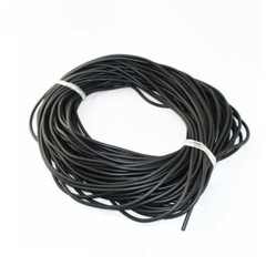 Black Diameter 2mm-15mm O Ring Solid Fluorine Rubber Cord Anti Oil Seal Gasket