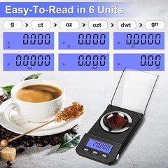 Milligram Scale 50G/0.001G High Precision Mg Scale, Portable Jewelry Scale .001