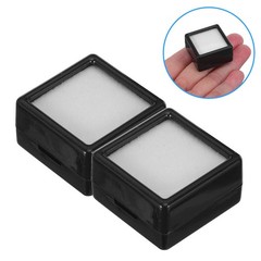20 Pcs Gems Showcase Box Stone Jewelry Boxes Small Display Holder for