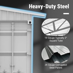 40x36x13′ Shipping Container Roof Kit Heavy Duty Steel Shelter No Containers