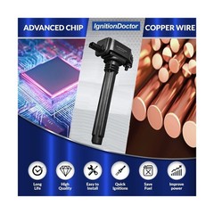 Set of 6 Iridium Spark Plug Ignition Coil Compatible with Avenger G… Fast Ship