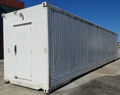 40′ Ground Level Jobsite Office with Restroom Mobile Container Trailer | Atlanta