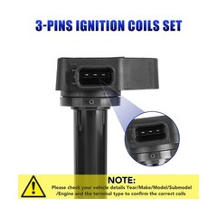 Ignition Coil Packs Iridium Spark Plugs Fits for 1999 2000 2001 200… Fast Ship