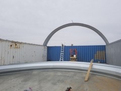 56x40x16 DuroSPAN Steel Building Roof Conex Box Cover Open Ends Direct