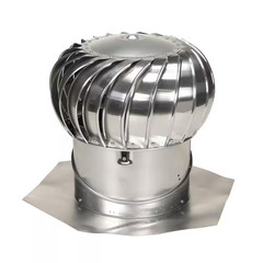 14 In. Mill Aluminum Internally Braced Wind Roof Turbine | Vent Air Internal