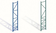 (50) Teardrop Bolted Upright Frame | 216″ H x 42″ D | Pallet Rack 20,867lb cap
