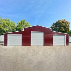 42 x 30 x 13ft Heavy-Duty Metal Garage Barn Storage Shed 1260 sq.ft Building