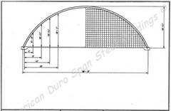 60×120 Quonset Hut – Factory DiRECT with Open Ends in 20 Gauge Steel