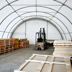 30’x40’x15′ Single Truss Storage Shelter 18oz PVC Fabric Hoop Building