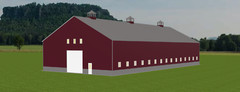 60X125X20, fully insulated, gutters, category II commercial, Free Installation