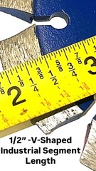 4″ -V- Crack Chaser Diamond Blade with .250″ Segment joint widening