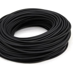 Black Diameter 2mm-15mm O Ring Solid Fluorine Rubber Cord Anti Oil Seal Gasket
