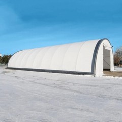 W40’xL80’xH20′ Single Truss Arch Storage Shelter 11OZ PE Canvas Building Shelter