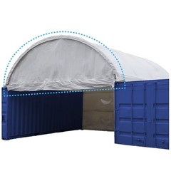 Container Shelter Parts, Half Panel for W20′ Container Shelters 11 oz PE Panel