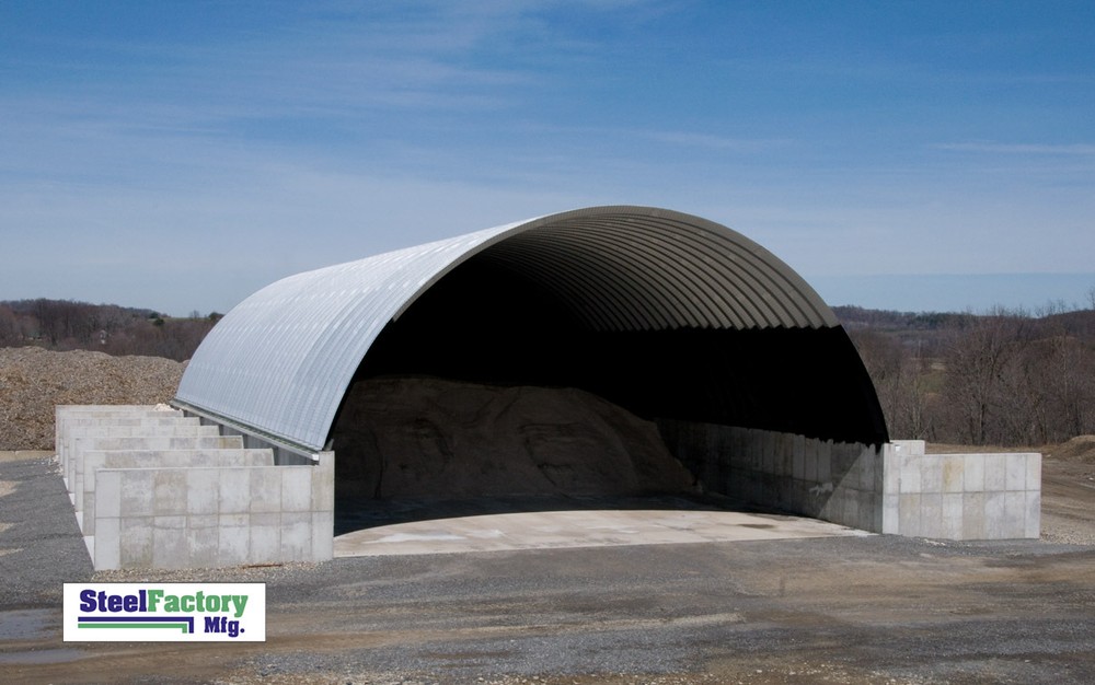 Steel Q55x200x19 Quonset Barn Farm Hay & Grain Storage Livestock Horse Building