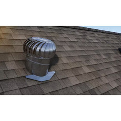 14 In. Mill Aluminum Internally Braced Wind Roof Turbine | Vent Air Internal