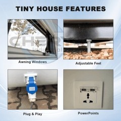 13ft x 7.4 ft Tiny House Pod House Cabin Prefab House Outdoor Living & Working
