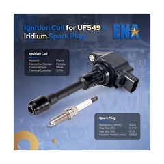 ENA UF549 Ignition Coil Pack and 9029 Double Iridium Spark Plug Com… Fast Ship