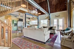 Steel Framed Barn Style Barndominium Kit with Huge 2nd Story Loft Mezzanine